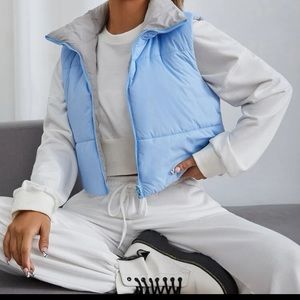 Cropped Reversible Vest